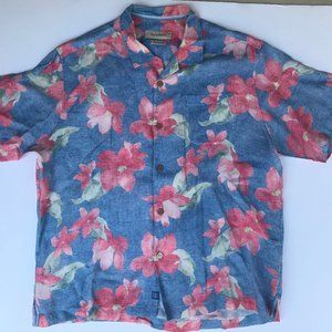 Tommy Bahama Mens Button Up Hawaiian Shirt 2XL